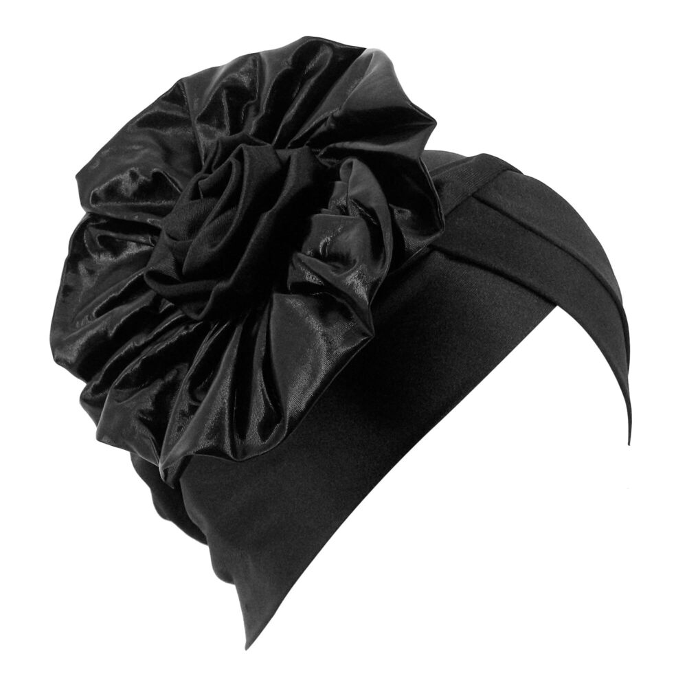 9294 Unisex Metallic Arab India Pleated Turban Headwrap Swami Hat Costume